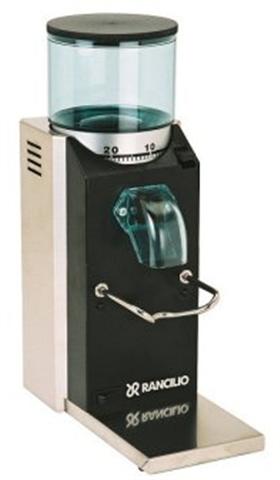 Rancilio Rocky Doserless.  Good for infrequent use because it keeps the beans fresher.